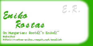 eniko rostas business card